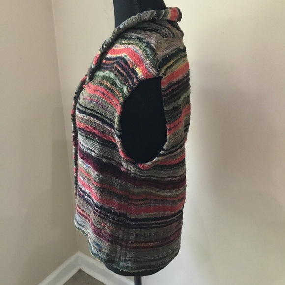 Gretel Underwood Santa Fe Women’s Hand Woven One Of A Kind Chenille Vest - Picture 4 of 10